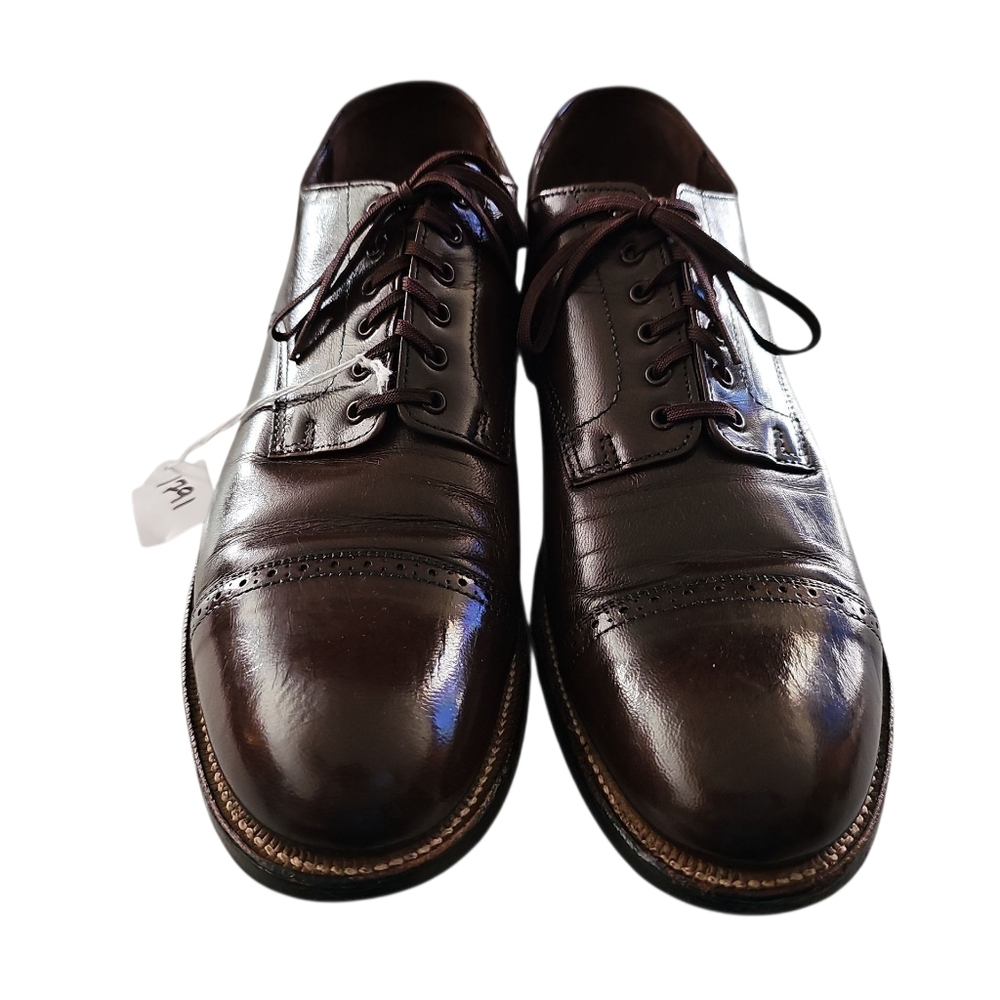 Shoes Mens Stacey Adams Brown Leather Shoes 10.5D Mens Lace Up Oxford Office